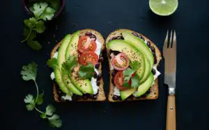 Black Beans and Avocado on Toast